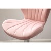 Ridstar Set of 2 Adjustable Swivel Bar Stools-Pink - 3 of 4
