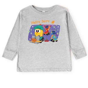 Leo the Truck Fall's Here - Kids Toddler Long Sleeve Graphic Tee - 1 of 3