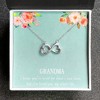 Grandma Greeting Card Sterling Silver Infinity Necklace Womens Ginger Lyne Collection - 3 of 4