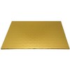 O'Creme Gold Wraparound Rectangular Cake Pastry Drum Board 1/4 Inch Thick, Full-Sheet Size (17-1/2 Inch x 25-1/2 Inch) - Pack of 10 - 2 of 3