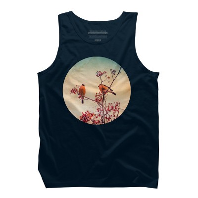 Men's Design By Humans Bullfinch eat rowan By AnnArtshock Tank Top