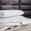 Runesay Gel White Memory Foam Pillow Dual-Sided Washable Pillowcase - 2 of 4