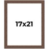 PosterPalooza | 17x21 Wide Barnwood Picture Frame, UV Acrylic, 6 Finishes - Grey, Brown, White, and Black - 2 of 4