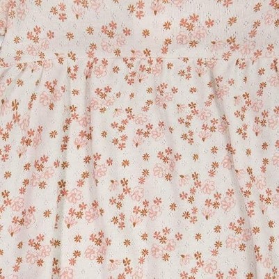 white with pink flowers