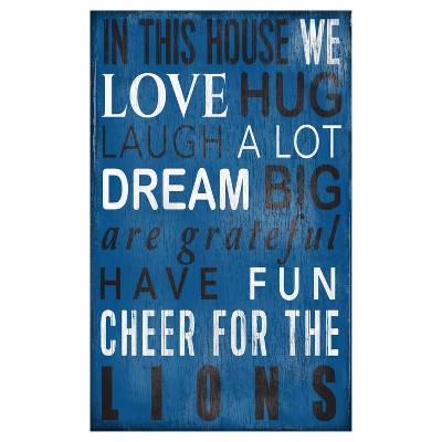 NFL Fan Creations In This House Sign
