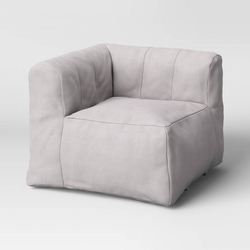 Modular Bean Bag Section Sofa Corner Seat Gray - Room Essentials™ : Target