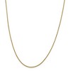 Black Bow Jewelry 1mm 14k Yellow Gold Solid Square Wheat Chain Necklace - 3 of 4