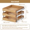 3 Tier Pull Out Cabinet Organizer, Heavy-Duty Pull Out Drawer, Slide Out Wood Shelf for Cabinets - 3 of 4