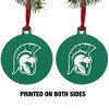 Illinois Wesleyan University Primary Logo Aluminum Holiday Christmas Tree Ornament  3.0" (7.6 cm) x 3.37" (8.6 cm) - 2 of 4