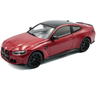 2023 BMW M4 Competition (G82) Imola Red with Black Top 1/43 Diecast Model Car by Solido