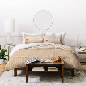 Deny Designs Iveta Abolina Celestial Arches Duvet Cover and Pillow Shams Tan - 1 of 4