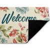 Stupell Industries Bright Florals Welcome Printed Outdoor Door Mat, design by Andrea Jasid Grassi, 18"x30" - 2 of 4