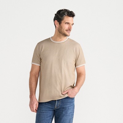 Lands' End Men's Short Sleeve Soft Pique Crew Tee