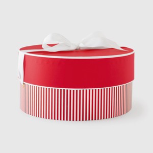 Red Candy Candy Striped Large Round Gift Box - Sugar Paper™ + Target - 1 of 2