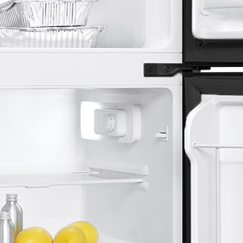 Impecca 3.1 Cu. Ft. Double-Door Refrigerators, Black, 3 of 7