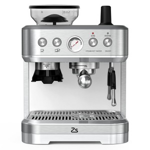15-Bar Espresso Machine with Built-in Grinder & Milk Frother ¨C Professional Cappuccino & Latte Maker for Rich, Caf¨¦-Style Coffee at Home - 1 of 4