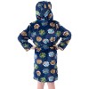 Beyblade Burst Boys' Spinner Tops Graphic Fleece Plush Hooded Robe Bathrobe Blue - 3 of 4