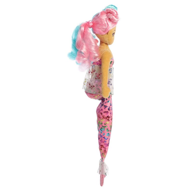 Aurora Large Flutter Fashion Sparkles Malala Sea Sparkles Enchanting Stuffed Doll Pink 17.5", 3 of 5
