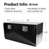 36-Inch Heavy Duty Aluminum Tread Tool Box, Trailer Underbody Storage Toolbox with T-Handle Latch Key, Sealing Waterproof RV Storage Organizer Tools - 3 of 4