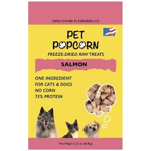 Pet Popcorn: Freeze-Dried Raw Treats - Salmon - 2.5oz Bag, Dog & Cat Snacks - 1 of 4