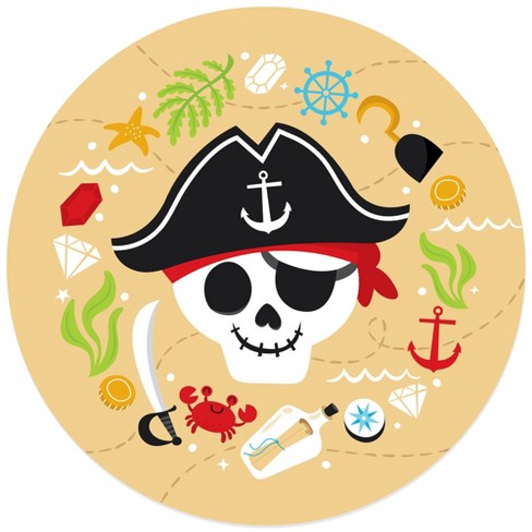 Big Dot Of Happiness Pirate Ship Adventures - Skull Birthday Party Clear  Goodie Favor Bags - Treat Bags With Tags - Set Of 12 : Target