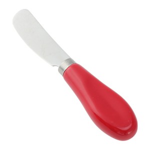 Unique Bargains Stainless Steel Safe Butter Cutter with Ceramic Handle Hole Design Red 5.2 Inch - 1 of 3