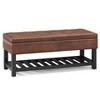 NicBex 43.7" Storage Bench Rectangle Storage Ottoman Bench with Open Bottom for Bedroom, Entryway - 3 of 4