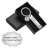 Unique Bargains Stainless Steel Personalized Durable Keychain with Gift Box 1 Set - 4 of 4