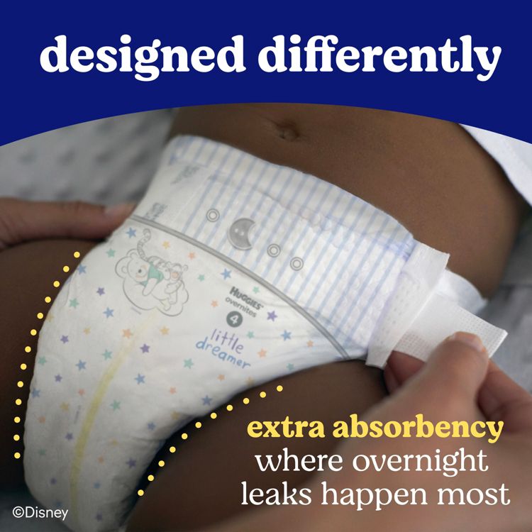 Huggies Overnites Nighttime Baby Diapers – (Select Size and Count), 3 of 12