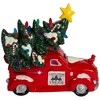 Northlight LED Lighted Vintage Truck with Tree Christmas Decoration - 8" - Red - 2 of 4