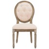 Holloway Tufted Oval Side Chair (Set of 2) - Beige/Rustic Oak - Safavieh - image 3 of 4