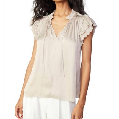 Women's Eliza Flutter Sleeveless Blouse - current air