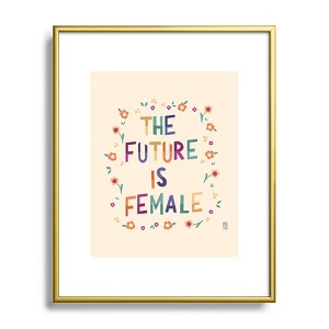 Valeria Frustaci The future is female Metal Framed Art Print - Deny Desings - 1 of 3