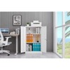 SeaCamel Lockable Storage Cabinet - 2 Adjustable Shelves, File Organizer for Home Office School Garage - 2 of 4