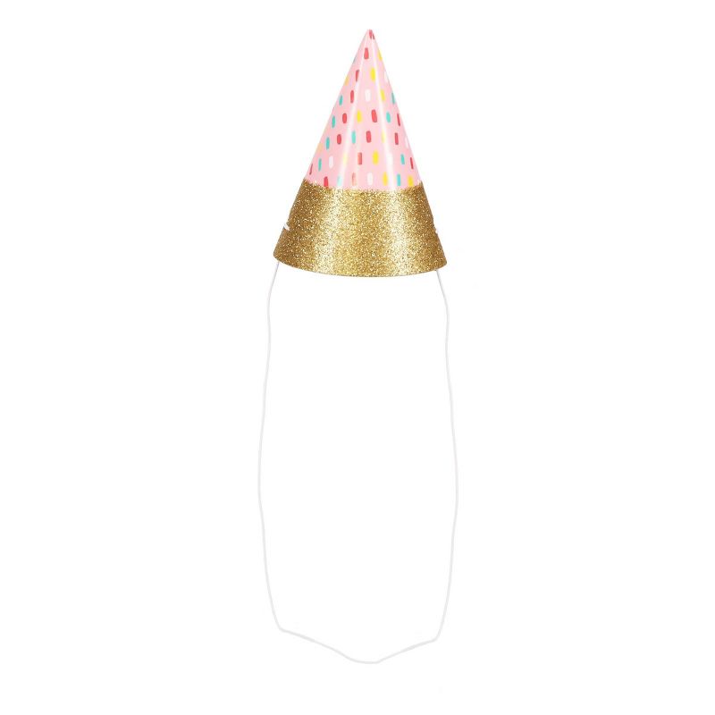 6ct Pink & Blue Mini Party Hats - Spritz&#8482;, 3 of 6