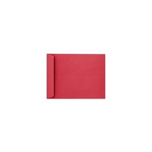 LUX 10" x 13" 60lbs. Open End Envelopes Holiday Red 50/Pack FE-7300-15-50 - 1 of 1