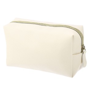 Unique Bargains PU Faux Leather Large Capacity Travel Makeup Bag 1 Pc - 1 of 4