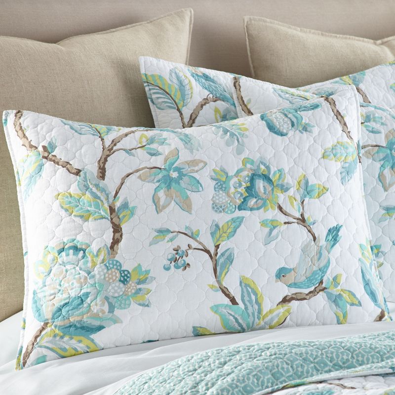 Cressida Floral Quilt and Pillow Sham Set - Levtex Home, 2 of 6