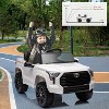 Coucheta Licensed Toyota Tundra Electric Car for Kids, 12V Ride-On Truck with Parent Remote Control, Spring Suspension & LED Lights - 4 of 4