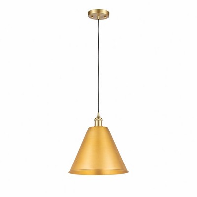 Ballston Cone - 1 Light Mini Pendant In Industrial Style-14.75 Inches Tall and 12 Inches Wide