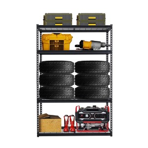 48x18 Inch Garage Shelving, Heavy Duty Wire Shelf 2500 Lbs Capacity, 5 Tier Adjustable Metal Shelves, Industrial Utility Shelf Rack for Garage - 1 of 4