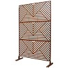 Vynxaria 76" Metal Privacy Screen - Freestanding Decorative Divider for Indoor & Outdoor Use - 2 of 4