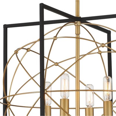 Sand Coal and Honey Gold 4-Light Modern Pendant
