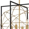 Minka Lavery Sand Coal Honey Gold Pendant Chandelier 19" Wide Industrial 4-Light Fixture for Dining Room House Foyer Kitchen Home - 3 of 4