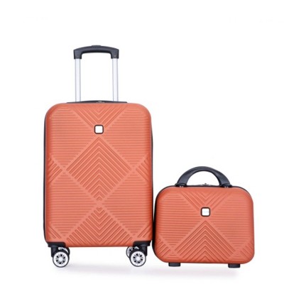 2Piece Luggage Sets ABS Lightweight Suitcase , Spinner Wheels, (20/14)