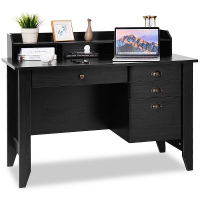 Black White Cherry Brown Wooden Work Desk Student Laptop Computer Table Office 