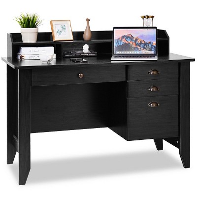 Costway Computer Desk PC Laptop Writing Table Workstation Student Study Furniture Black