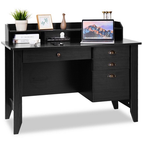 Costway Computer Desk PC Laptop Writing Table Workstation Student Study  Furniture Black