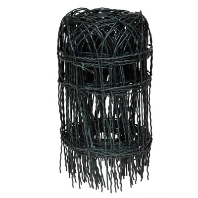 vidaXL Garden Border Fence Powder-coated Iron 32.8'x1.3'