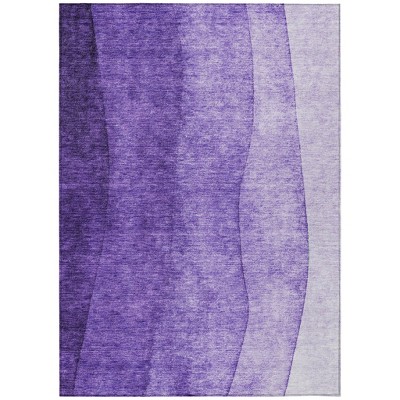 Purple Lilac And Lavender Ombre Washable Indoor Outdoor Area Rug
